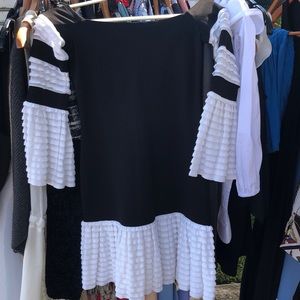 Alexis strapless black dress